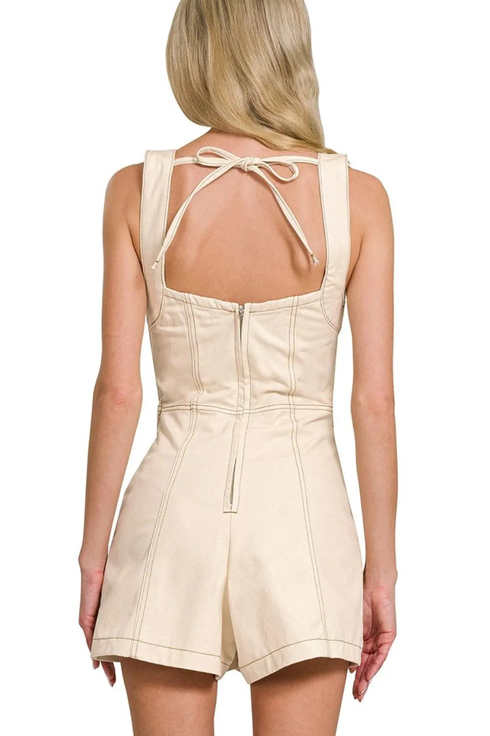 Rhea Tie Back Romper — view 4