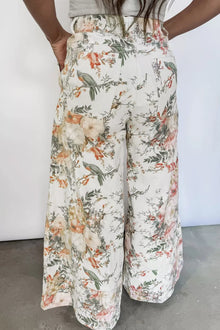 Demeter Vintage Style Floral Print High Waist Wide Leg Jeans — thumbnail 2