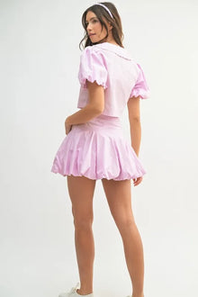Aurora Puff Sleeve Button Down Top and Bubble Skirt Set — thumbnail 7