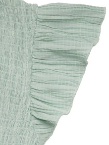 Gaia V-Neck Ruffled Cap Sleeve Dress — thumbnail 8