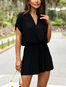 Demeter Surplice Short Sleeve Romper — thumbnail 8