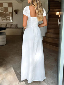 Oshun Sweetheart Neck Short Sleeve Maxi Dress — thumbnail 9