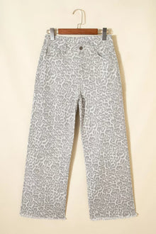 Freya Leopard Print Wide Leg Jeans — thumbnail 3
