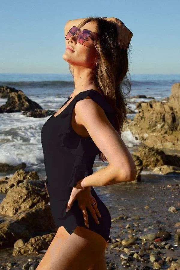 Bastet One-Shoulder Ruffle Swimsuit — view 2