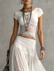 Morrigan Lace Slim Fit Top and Maxi Skirt Set — thumbnail 6