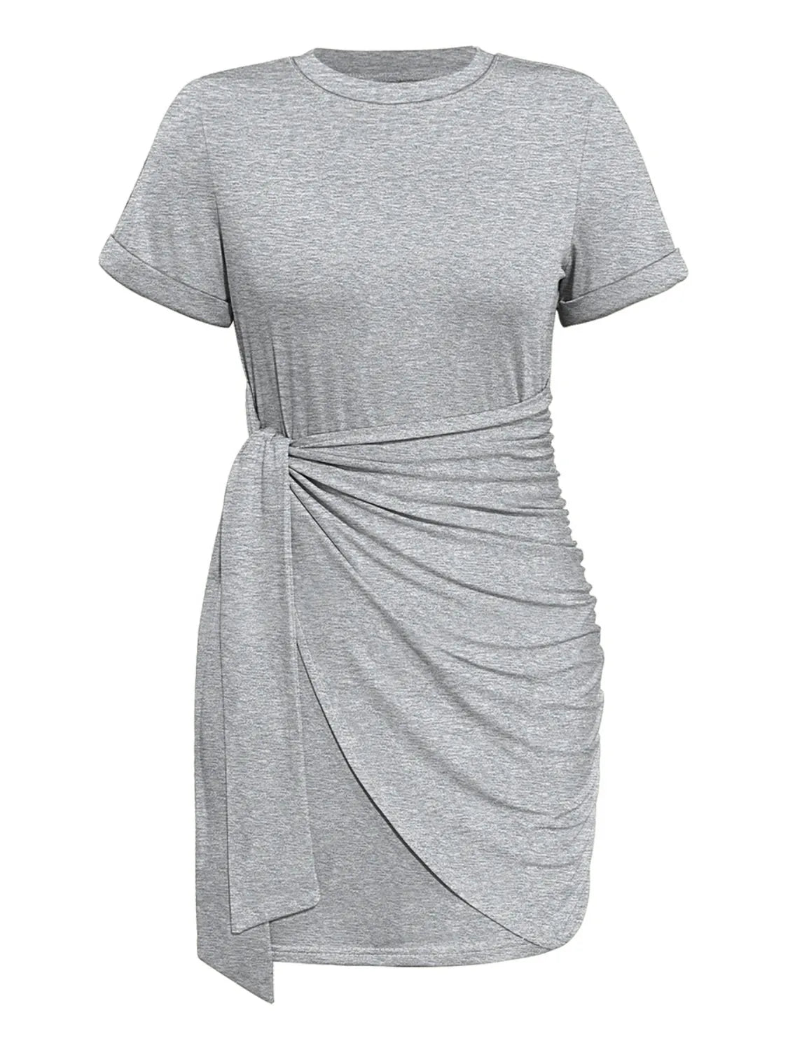 Venus Round Neck Short Sleeve Mini Tee Dress — view 8