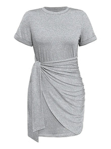Venus Round Neck Short Sleeve Mini Tee Dress — thumbnail 8