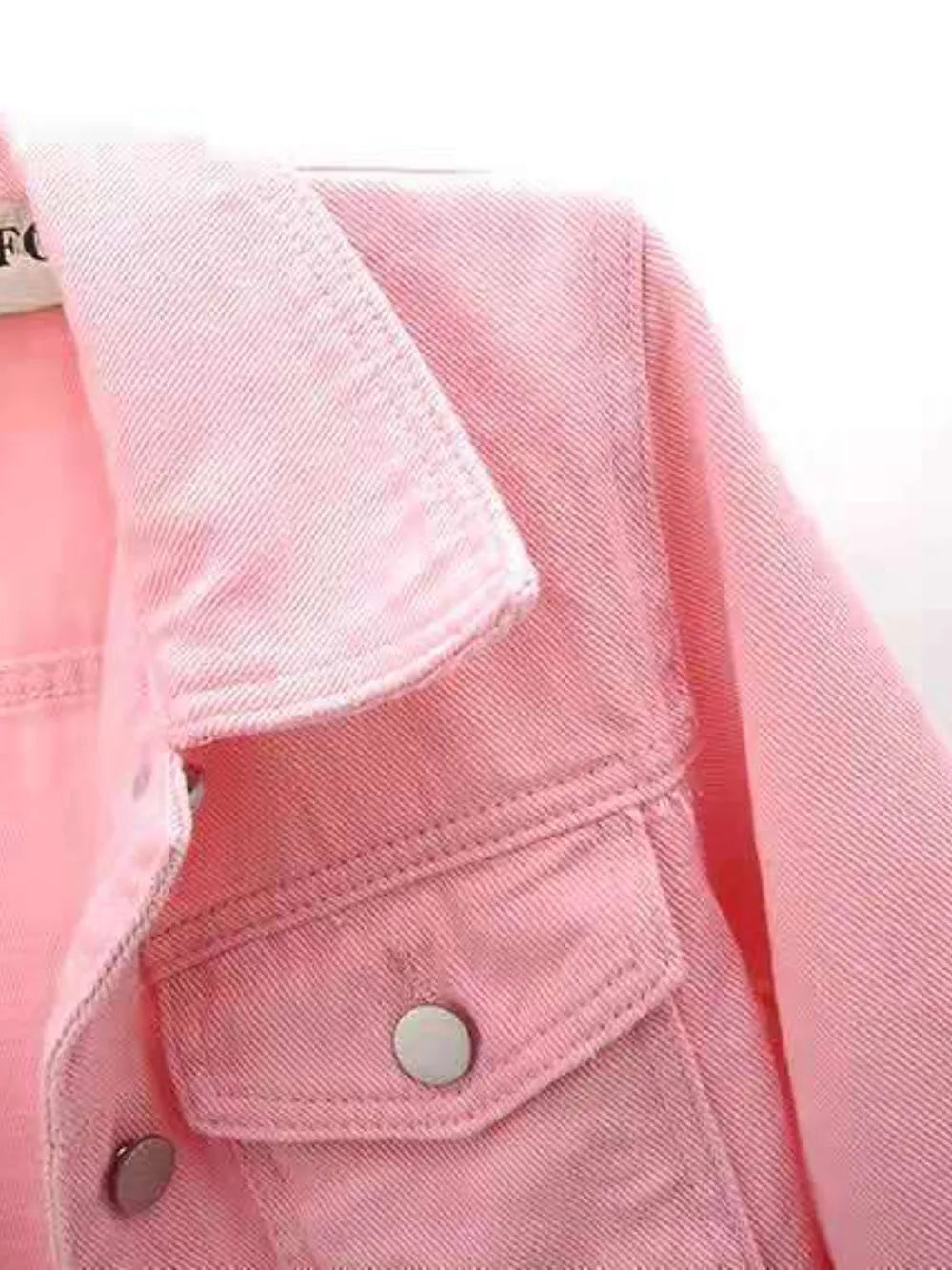 Oshun Cropped Denim Jacket — view 14