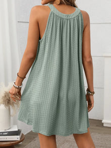 Ishtar Textured Grecian Neck Mini Dress — thumbnail 5