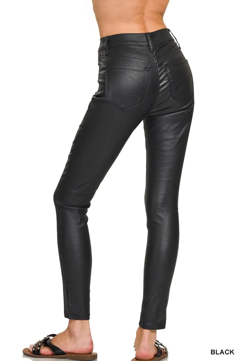 Sekhmet Faux Leather Skinny Pants — view 6