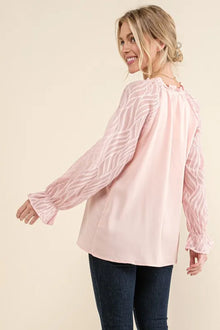 Hathor Textured Sleeve Blouse — thumbnail 3