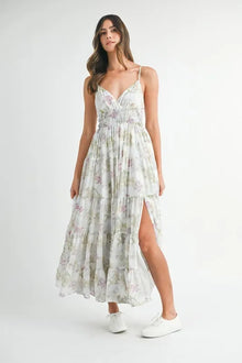 Persephone Floral Print Tiered Cami Maxi Dress — thumbnail 3