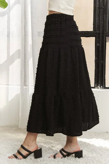 Nyx Elastic Waistband Tiered Midi Skirt — thumbnail 2