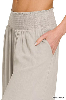 Rhea Smocked Waistband Wide Leg Lounge Pants — thumbnail 3