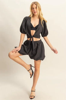 Nyx Front Tie Top and Bubble Hem Shorts — thumbnail 5