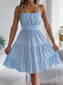 Aphrodite Smocked Back Tiered Cami Dress — thumbnail 8