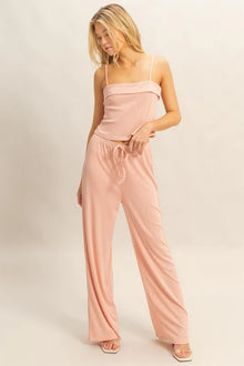 Vesta Rib Knit Cami Top and Pants Set — thumbnail 1