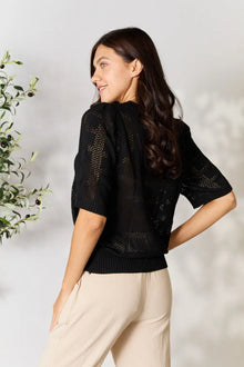 Gaia Ribbed Trim Knit Top — thumbnail 2