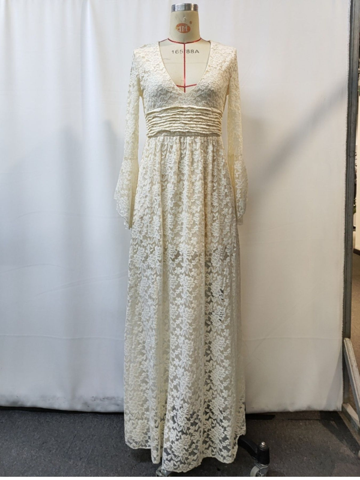 Bastet Lace Deep V-Neck Maxi Dress — view 4
