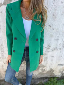 Athena Collared Neck Long Sleeve Blazer — thumbnail 8