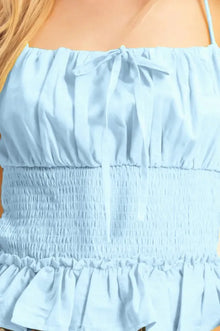 Venus Poplin Smocked Waist Summery Cami Top — thumbnail 5