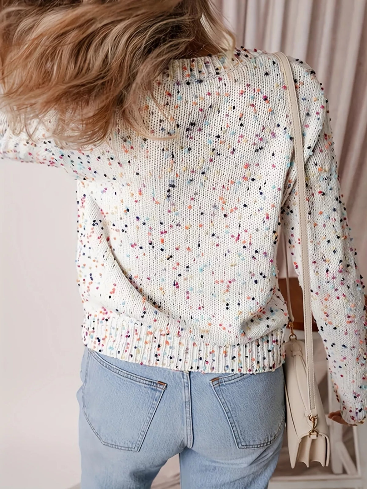 Vesta Textured Knit Button-Up Cardigan — view 8