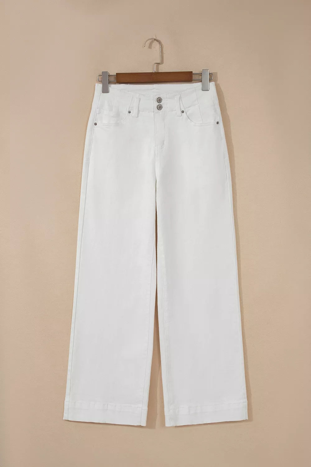Maat 2-Button High Waist Wide Leg Jeans — view 4