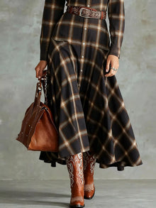Rhea Plaid Button-Down Shirt Dress — thumbnail 4