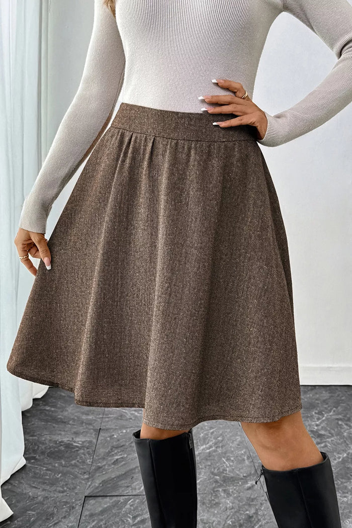 Sekhmet A-Line Textured Skirt