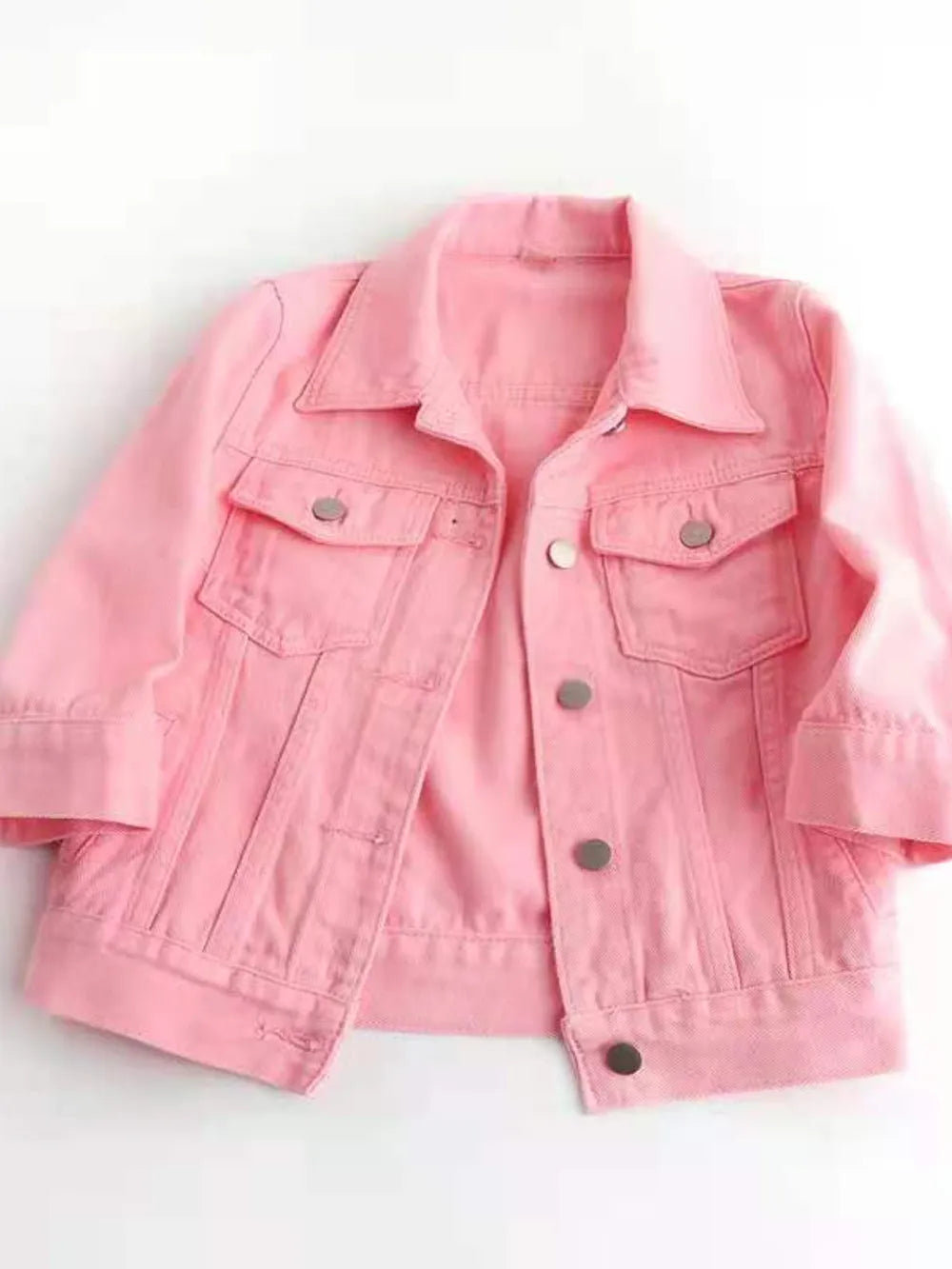 Oshun Cropped Denim Jacket — view 11