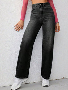 Artemis High-Waisted Wide-Leg Washed Jeans — thumbnail 6