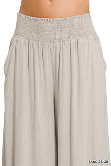 Rhea Smocked Waistband Wide Leg Lounge Pants — thumbnail 5