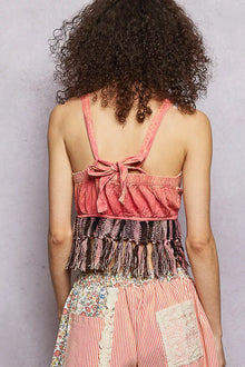 Freya Lace-Up Fringe Tank — thumbnail 4