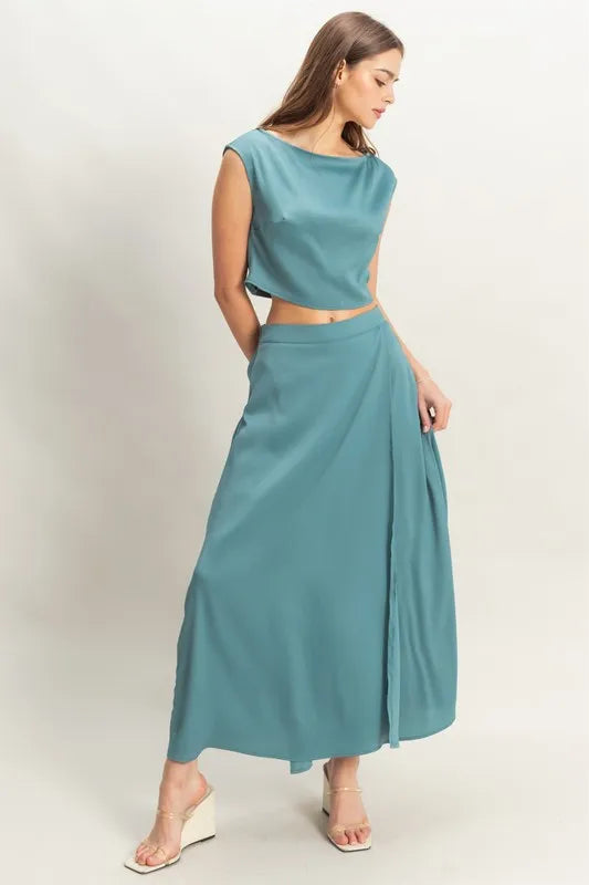 Rhiannon Sleeveless Top and Maxi Skirt Set — view 1