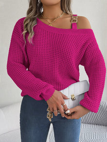 Parvati Asymmetrical Neck Long Sleeve Sweater — thumbnail 17