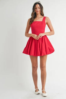Maat Poplin Square Neckline Bubble Mini Dress — thumbnail 12