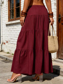 Isis Tiered Maxi Skirt with Drawstring Waist — thumbnail 11