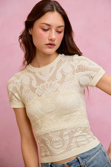 Nike Floral Perforated Seamless Active Short Sleeve Top — thumbnail 7